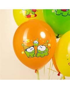 Воздушные шары латексные 12" «Ам Ням», 25 шт. Шар 512