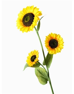 Цветы искусственные «Подсолнух, три бутона», 26×115 см Poetry in flowers