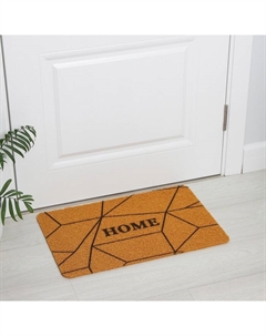 Коврик придверный грязезащитный Home, 40×60 см, цвет песочный Доляна