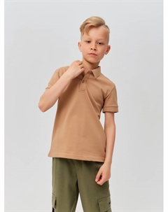 Футболка поло детская : Basic line, бежевая, рост 152 см Minaku