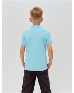 Футболка поло детская : Basic line, голубая, рост 140 см Minaku