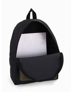 Спортивный рюкзак, с карманом, размер 28×11×39 см, чёрный/хаки Textura