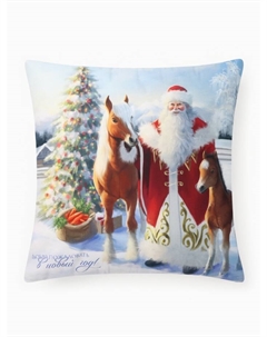 Подушка «. Welcome to the New Year», 40×40 см, велюр Этель