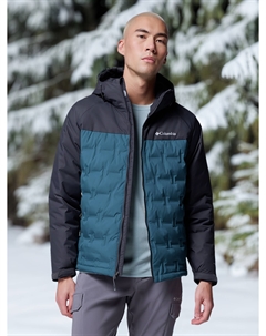 Пуховик мужской Grand Trek III Down Hooded Jacket, Голубой Columbia