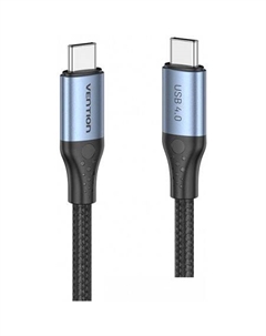 Кабель TAVHF USB Type-C - USB Type-C (1 м, черный) Vention