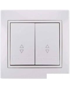 Выключатель проходной Mira 701-0202-106 (белый) Lezard