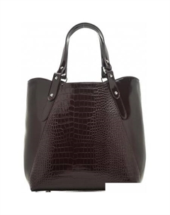 Женская сумка 273 2733610-3010 (бордовый кайман шик-с/гладкий шик-с) Souffle