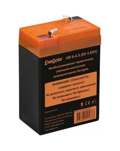 Аккумулятор для ИБП HR 6-4.5 (6В, 4.5 А·ч) Exegate