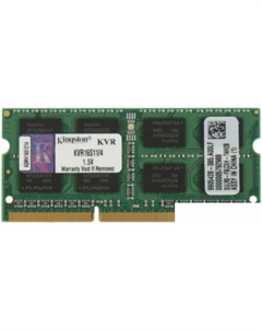Оперативная память ValueRAM 4GB DDR3 SO-DIMM PC3-12800 (KVR16S11/4) Kingston