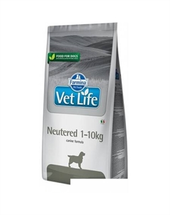 Vet Life Neutered 1-10kg Dog (для кастрированных или стерилизованных собак весом 1-10 кг) 2 кг Farmina