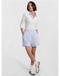 Шорты женские голубые в полоску Mark formelle