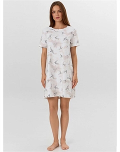 Сорочка ночная женская с принтом птиц Mark formelle