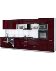 Кухонный гарнитур Интерлиния Мила Gloss 4.0-ПМ1