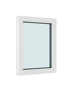 Окно ПВХ Brusbox Одностворчатое Глухое 2 стекла