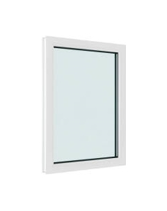 Окно ПВХ Brusbox Одностворчатое Глухое 2 стекла