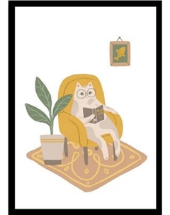 Постер Citydecor Кот и книга 1