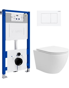 Унитаз подвесной с инсталляцией Lauter Vortex 2110830 с кнопкой 219702J