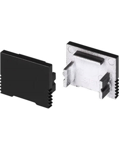 Заглушка для профиля Arlight SL-SLIM-H13M BLACK глухая / 034001