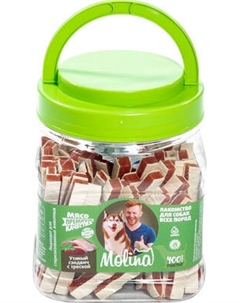 Лакомство для собак Molina Утиный сэндвич с треской / 7483