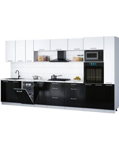 Кухонный гарнитур Интерлиния Мила Gloss 3.8-ПМ3