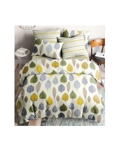 Комплект постельного белья Ночь нежна Листопад 2сп Евро 70x70 / 70417-1+70418-1