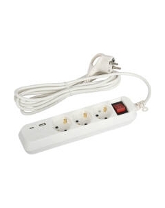 Удлинитель ЭРА UB-3es-5m-USB / Б0052899 Эра