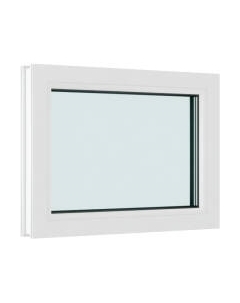 Окно ПВХ Brusbox Одностворчатое Глухое 2 стекла