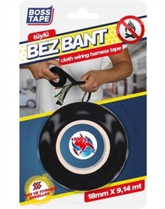 Изолента Boss Tape Тканевая Термостойкая 19мм / ЕТ19х9 Boss tape