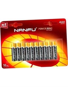 Комплект батареек Nanfu Щелочные AAA