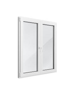 Окно ПВХ Rehau Futuruss Двухстворчатое 2 Поворотно-откидные створки 3 стекла