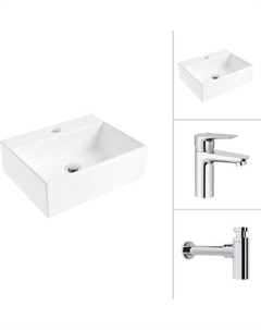 Умывальник со смесителем Lauter 21344 + Awe 21CK128C с сифоном 21635CH