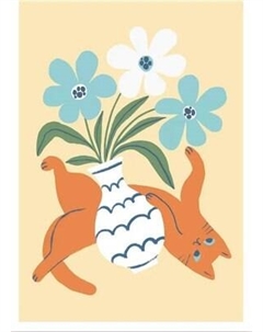 Постер Citydecor Кот и ваза 2