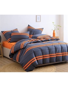 Комплект постельного белья Ночь нежна Оранж 2сп Евро 70x70 / 70726-1+10366-1