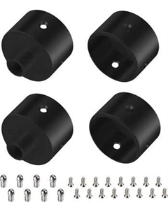 Заглушка для профиля Arlight WPH-FLEX-D22-360deg BLACK ALU с отверстием / 049940