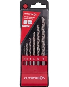 Набор сверл Интерскол HSS-G