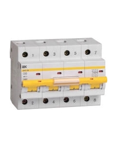 Выключатель автоматический IEK ВА 47-100 80А 4P 10кА С / MVA40-4-080-C Iek