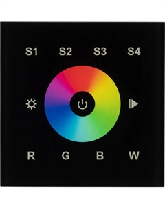 Выключатель Arlight Intelligent DALI-901-11-1G-4SC-RGBW-DT8-IN Black / 037199