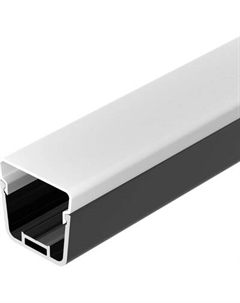 Профиль для светодиодной ленты Arlight LINE-D-3734-2000 TETRA BLACK+OPAL / 055072