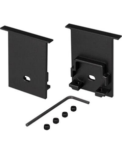 Заглушка для профиля Arlight SL-COMFORT-3551-F BLACK c отверстием / 031786