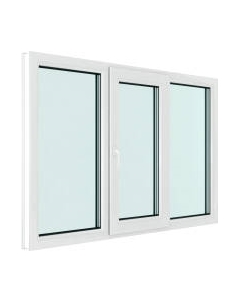 Окно ПВХ Rehau Futuruss 3 части Поворотно-откидная центральная створка 3 стекла