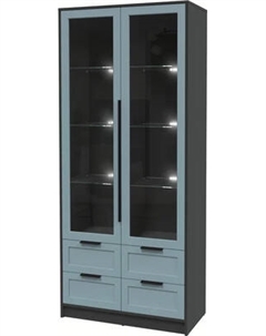 Шкаф с витриной Интерлиния Концепт Тренд КТ-ШВ2 с подсветкой
