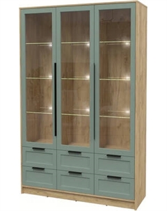 Шкаф с витриной Интерлиния Концепт Тренд КТ-ШВ3 с подсветкой