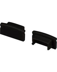 Заглушка для профиля Arlight LINE-1708 BLACK глухая / 040316