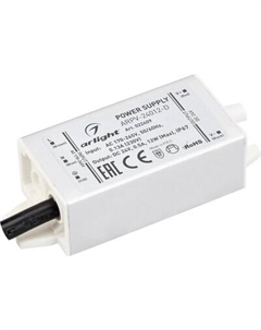 Адаптер для светодиодной ленты Arlight ARPV-24012-D 24V 0.5A 12W / 022409