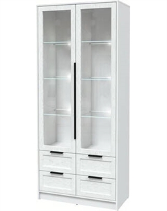 Шкаф с витриной Интерлиния Концепт Тренд КТ-ШВ2 с подсветкой