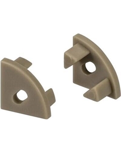 Заглушка для профиля Arlight SL-KANT-H11 OLIVE GREY c отверстием / 038368