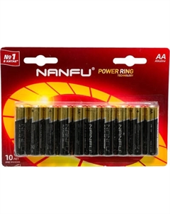 Комплект батареек Nanfu Щелочные AA