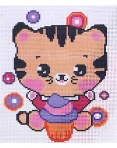 Набор для вышивания Школа талантов Котик с капкейком / 7423255