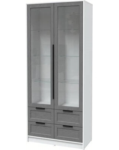 Шкаф с витриной Интерлиния Концепт Тренд КТ-ШВ2