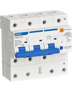 Дифференциальный автомат Chint NXBLE-125 3P+N 63A / 820584